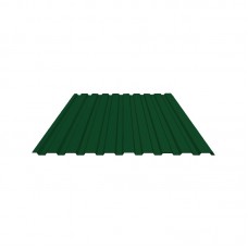 Купить дешево Профнастил лист С-8 цвет зеленый 1200х2000х0,35мм